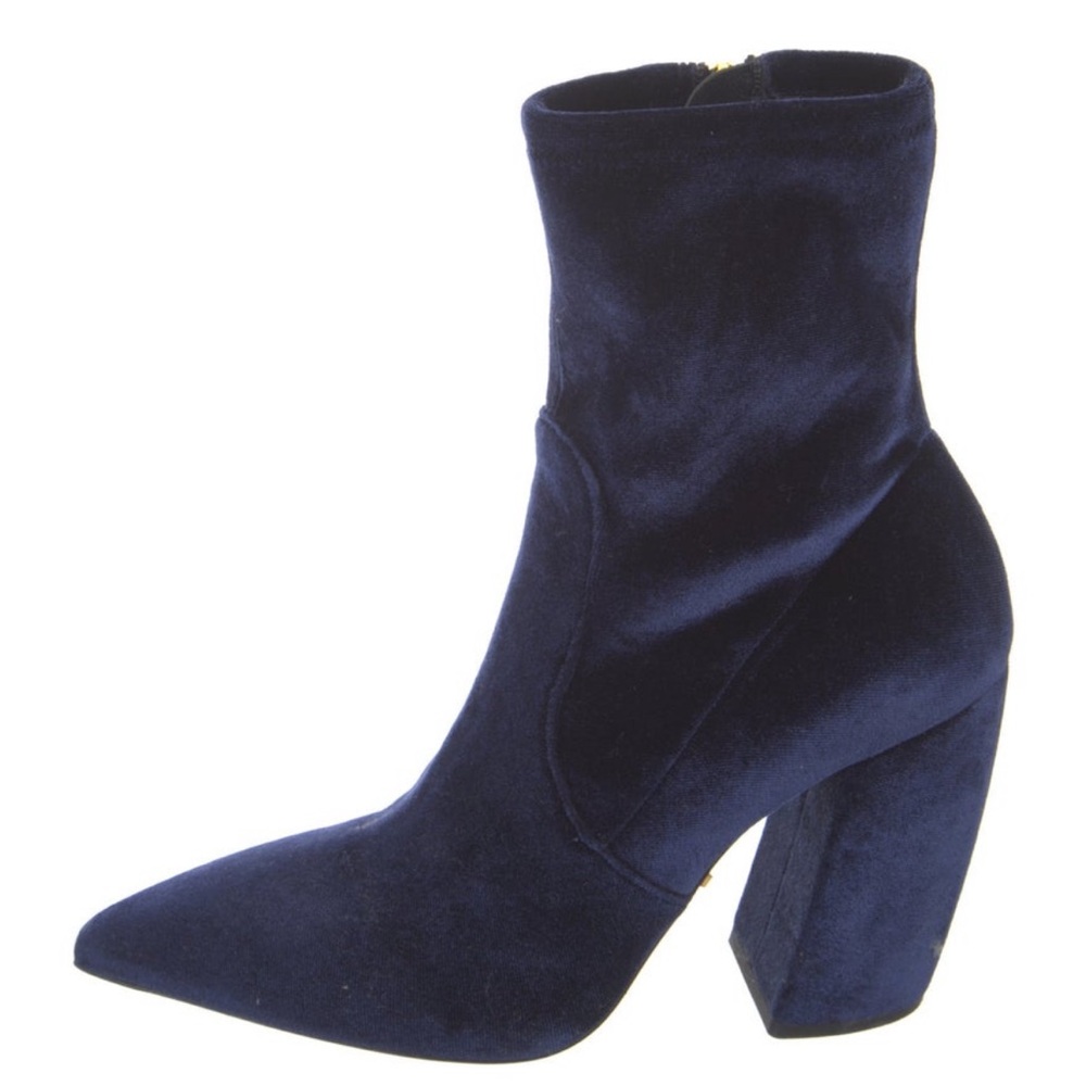 Prada Velvet Heeled Boots - Picture 3 of 7